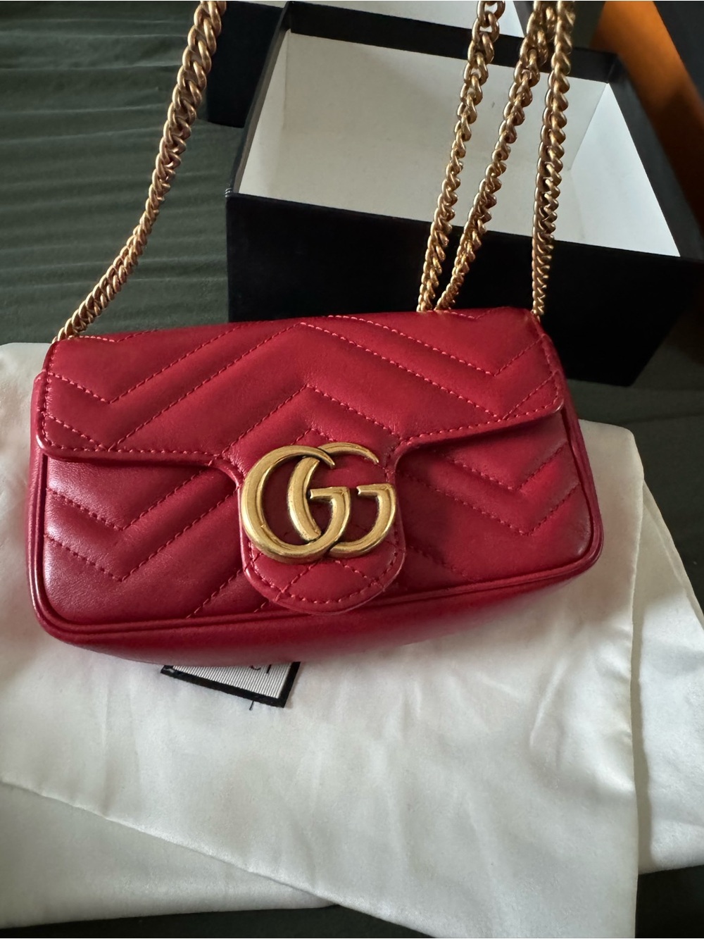 Gucci Red GG Mini - Picture 10 of 11